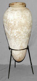 091257 EGYPTIAN TERRA COTTA AMPHORA VASE