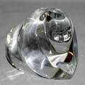 090289 DAUM CRYSTAL SIGNED PAPERWEIGHT GORILLA