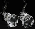 12315 STEUBEN GLASS ELEPHANTS H 8 38 D 55