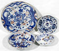 10344 CHINESE IMARI STYLE PORCELAIN PLATE BOWL