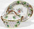 10305 SPODE COVERED BASKET  TRAY L 85  1075