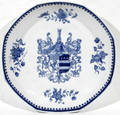 10302 CHINESE PORCELAIN CRICHTON ARMORIAL PLATE