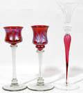121390 ROBERT LEVIN CRANBERRY VOTIVES  CANDLE HOLDER