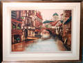 120375 LOUIS DARYLIN FRENCH LITHOGRAPH CANAL SCENE