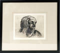120373 KATHE KOLLWITZ RESTRIKE SELBSTBILDUIS