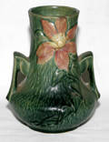 112304 ROSEVILLE BROWN POTTERY VASE