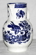 112308 DR WALL WORCESTER BLUE  WHITE PITCHER