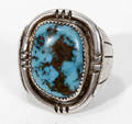 110343 NAVAHO STERLINGBLUE TURQUOISE RING