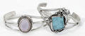 110340 NAVAHO STERLING BRACELETS TURQUOISE
