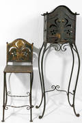 102415 METAL  WROUGHT IRON TELEPHONE STAND