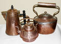 101416 COPPER TEA KETTLES  COPPER COFFEE POT
