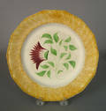 Yellow spatter plate 19th c