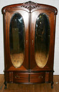 101393 AMERICAN MAHOGANY ARMOIRE