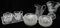 100274 CUT GLASS GROUPING
