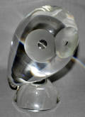 092298 STEUBEN GLASS PERCHED OWL