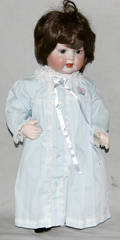 091330 K  K GERMANY BISQUE HEAD GIRL DOLL
