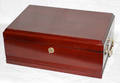 090298 MAHOGANY HINGED HUMIDOR