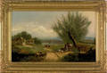 European oil on canvas landscape 19th c