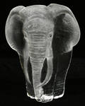 11389 SWEDISH CRYSTAL FIGURE ELEPHANT H 8 L 65