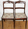 11380 WALNUT SIDE CHAIRS THREE H 32