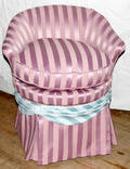 11371 BOUDOIR CHAIR UPHOLSTERED IN ITALIAN SILK
