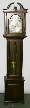 120427 HOWARD MILLER MAHOGANY GRANDMOTHER CLOCK