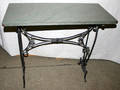 120424 AMERICAN ANTIQUE SCROLL DESIGN CAST IRON TABLE