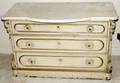 111546 VICTORIAN PAINTED WHITE  GILT DRESSER