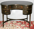 111542 MAHOGANY KIDNEYSHAPE DESK
