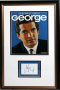 110389 JOHN KENNEDY JR AUTOGRAPH GEORGE MAGAZINE