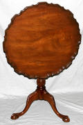 091344 CHIPPENDALE STYLE MAHOGANY TILT TOP TABLE