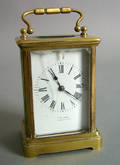 French carriage clock retailed by CR Boas