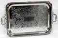 11412 CHELTENHAM  CO SILVERPLATE SERVING TRAY L26