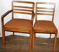 11419 GERMAN DINING CHAIRS MID 20TH C SET OF FIVE