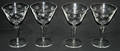 10429 ETCHED CRYSTAL WINE GLASSES 4 PCS H 6