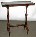 122459 KITTINGER MAHOGANY CANDLE STAND H 27 W 26