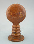 Southeastern Pennsylvania redware bank ca 1830