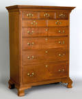 Pennsylvania Chippendale walnut tall chest ca 1770