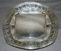 102482 AMERICAN STERLING TRAY W PIERCED BORDER