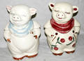 101493 POTTERY FIGURAL COOKIE JARS