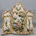 100387 ITALIAN CAPO DE MONTE PORCELAIN TRIPTYCH