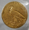 100351 USA 5 INDIAN CHIEFEAGLE GOLD COIN 1915P