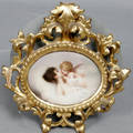092340 HAND PAINTED PORCELAIN PLAQUE