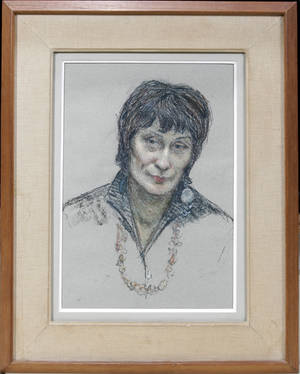 12430 MANES LICHTENBERG CHARCOAL PORTRAIT 20x14