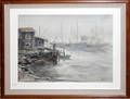 12429 DONEY WATERCOLOR FISHING WHARF RAINSTORM