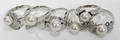 12427 FRESH PEARL  STERLING CUBIC ZIRCONIA RINGS