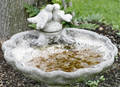 11475 CONCRETE SHELL FORM BIRD BATH H 10 W 18