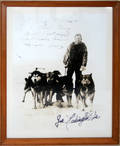 10444 BLACK  WHITE PHOTO W JOE REDINGTON SIGNATURE