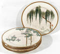 122516 JAPANESE SATSUMA STYLE LUNCHEON PLATES
