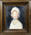 112430 OIL ON ARTIST BOARD STUDY OF YOUNG GIRL